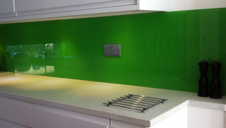 Coloured splashbacks